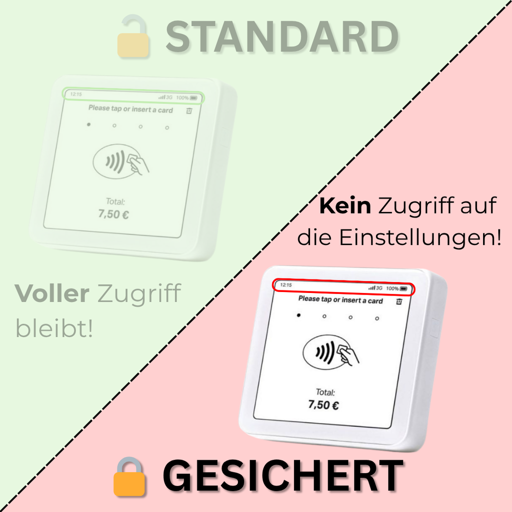 Diebstahlsicherung für SumUp Solo – Wandhalterung "Schwarz"