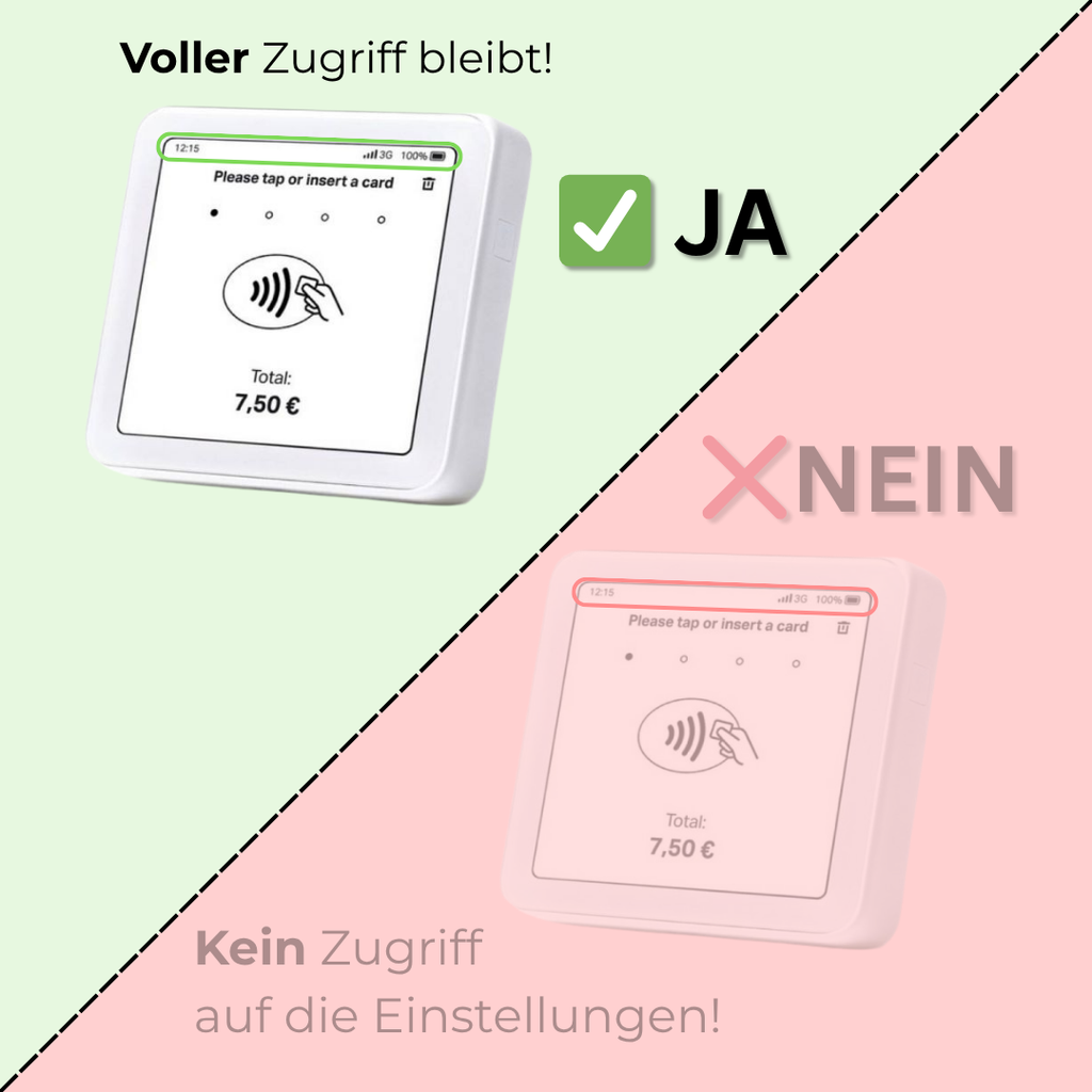 Diebstahlsicherung für SumUp Solo – Wandhalterung "Weiß"