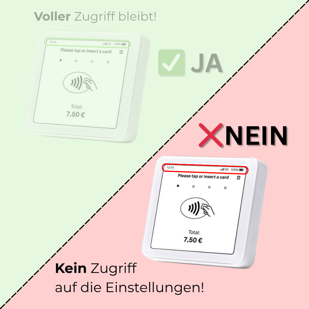 Halterung für Sumup Solo – Kompatibel mit Jura W4 & W8 "SCHWARZ"